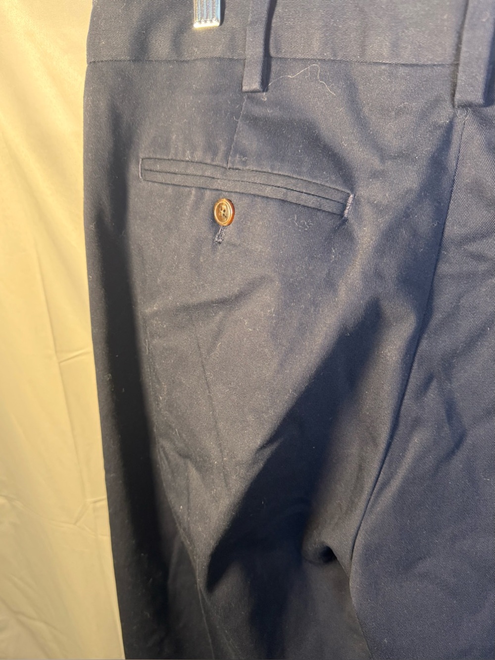 Eddie Bauer Men's Dark Navy Dress Pants - Picture 3 of 12